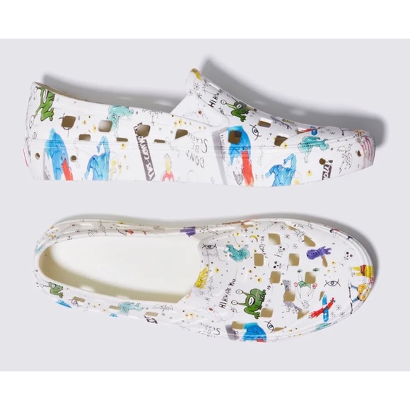 (RARE) VANS • No-Comply x Daniel Johnston Slip-On Trek Slippers - Picture 2 of 15